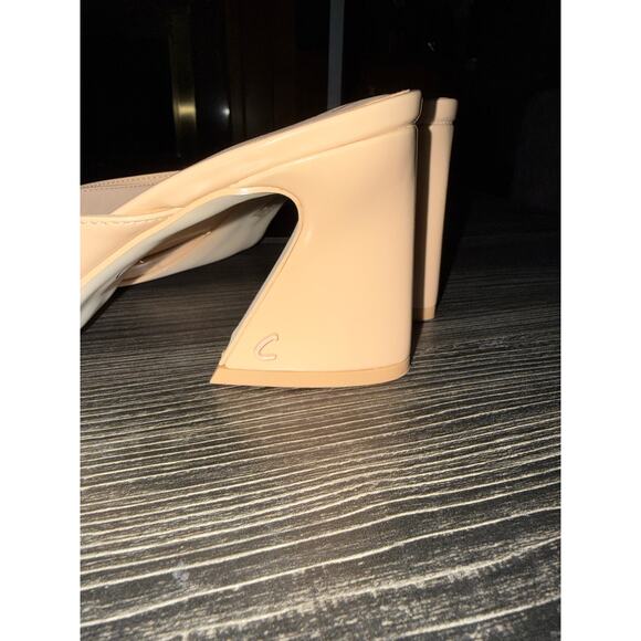 NWOT Circus NY Sam Edelman Hadie Patent Faux Leather Slide On Heels Sz. 8.5 - Picture 3 of 9